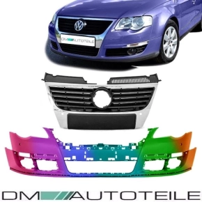 Set VW Passat 3C Front Bumper PAINTED + Front Grille...