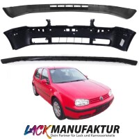 Front Bumper Set + Spoiler + Trim PAINTED fits for VW Golf 4