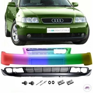 Set PAINTED Audi A3 8L Front Bumper 00-03 Primed Top