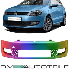 Set VW Polo 6R Front Bumper Year 09-14 PAINTED w/o...