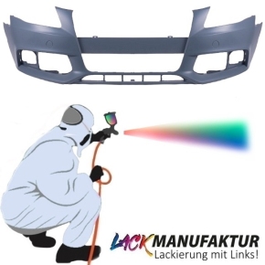 PAINTED & NEW Audi A4 B8 Wagon Estate Front Bumper + Accessoires Bj 07-11