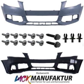PAINTED & NEW Audi A4 B8 Wagon Estate Front Bumper + Accessoires Bj 07-11