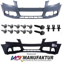 PAINTED & NEW Audi A4 B8 Wagon Estate Front Bumper + Acc