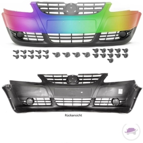 VW Fox 5ZI Front Bumper without Fog Lights 05-10 PAINTED