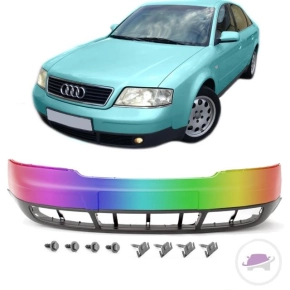 Audi A6 4B Front Bumper 97-01 + Screws Saloon Avant PAINTED