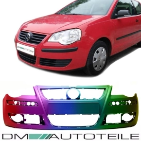 Set VW Polo 9N3 Facelift 05-09 Front Bumper PAINTED in...