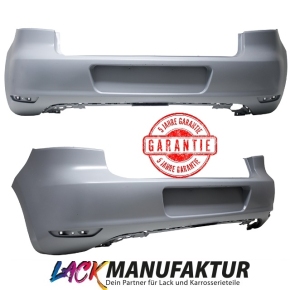 VW GOLF 6 Saloon Rear Bumper PAINTED w/o PDC 3-5 Doors Year 2008-2012