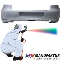 VW GOLF 6 Saloon Rear Bumper PAINTED w/o gallery