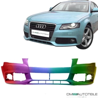 Set Audi A4 B8 Front Bumper 07-11 for PDC & SRA Saloon  8K2 Estate 8K5 PAINTED