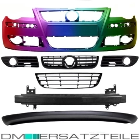 Set VW Polo 9N3 05-09 Front Bumper PAINTED + Grille +...