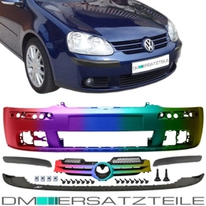 Set VW Golf V 5 Front Bumper Kit + Grille PAINTED +...