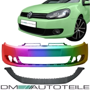 Set VW Golf VI Saloon Front Bumper w/o PDC & SRA...