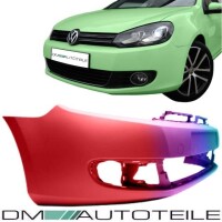 Set VW Golf VI Saloon Front Bumper w/o PDC & SRA PAINTED