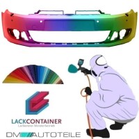 Set VW Golf 6 VI Front Bumper for PDC / SRA PAINTED + Spoile