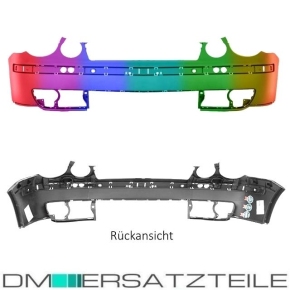 für VW Polo 9N Stoßstange vorne LACKIERT 01-05 +Leisten +Unterteil Grill +Gitter