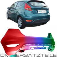 Set Ford Fiesta MK VI Rear Bumper PAINTED w/o PDC Year 2008-