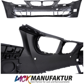 Set PAINTED BMW E60 E61 Saloon Estate 07-10 LCI Front Bumper primed for PDC/SRA