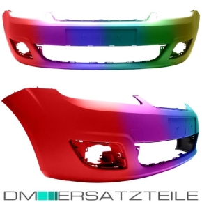 Set Ford Fiesta V 5 JB JH Stoßstange vorne LACKIERT Bj 05-08 + Stoßstangengitter komplett mit Spoilerlippe