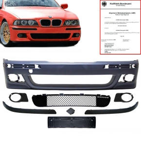 Frontstoßstange / Frontschürze vorne für BMW E39 außer M-Paket / M5 mit Zubehör und ABE