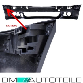 PREMIUM Sport look Front Bumper primed with park assist / headlamp washer fits on BMW E39 95-03 + accessories