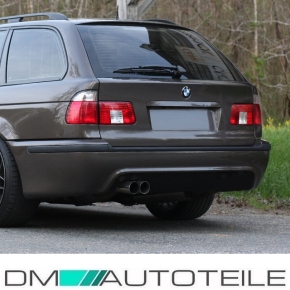 Estate Rear Bumper primed w/o park assist + Diffuser fits on BMW E39 without M-Sport M5 97-04