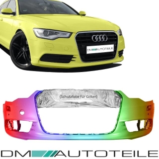 NEW & PAINTED Audi A6 4G C7 Saloon Estate Front Bumper primed 10-14 for PDC/SRA