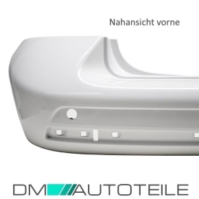 LACKIERT VW T5 Mulitvan Caravelle Heckstoßstange für PDC Bj. 2012-2015 Farbton Candy Weiss LB9A