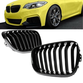 SET Sport-Sport-Performance Front Grille Black Gloss fits on BMW 2-Series F22 F23 14>