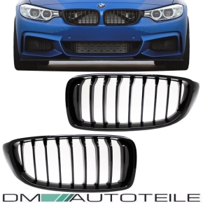 Sport-Performance Kühlergrill für BMW F32 / F33 / F36 auch für M-Paket / M4 in Schwarz Glanz