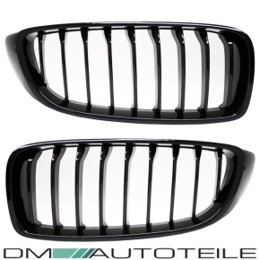 Sport-Performance Kühlergrill für BMW F32 / F33 / F36 auch für M-Paket / M4 in Schwarz Glanz