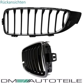 Sport-Performance Kühlergrill für BMW F32 / F33 / F36 auch für M-Paket / M4 in Schwarz Glanz