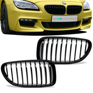 Sport -Performance Front Grille Kidney Black Gloss fits on BMW 6-Series F12 Coupe F13 Convertible F06 Gran Coupe