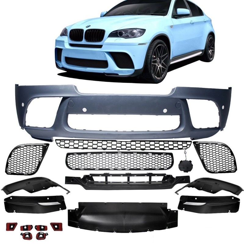 Sport-Sport-Performance Front Bumper for PDC + Spoiler fits on BMW X6 E71  E72 08