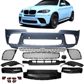 Sport-Sport-Performance Front Bumper for PDC + Spoiler fits on BMW X6 E71 E72 08-15