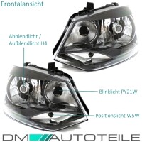 Halogen Scheinwerfer vorne H4 SET passt für VW Polo V 5