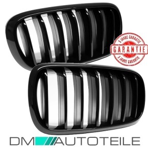 Sport-Performance Kühlergrill für BMW X5 F15 / X6 F16 in Schwarz Glanz
