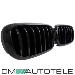 Sport Performance Kühlergrill Gitter schwarz hochglanz passt für BMW X5 F15 / X6 F16 auch M