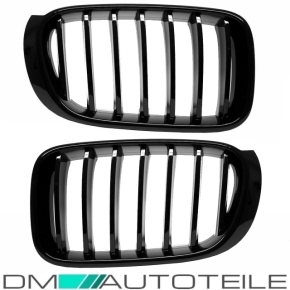 Set Sport - Performance Kühlergrill Frontgrill für BMW X3 F25 X4 F26 Schwarz Glanz lackiert ab 2014