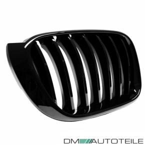 Sport-Performance Kühlergrill für BMW X3 F25 LCI Facelift / X4 F26 in Schwarz Glanz 