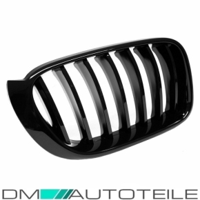 Sport-Performance Kühlergrill für BMW X3 F25 LCI Facelift / X4 F26 in Schwarz Glanz 