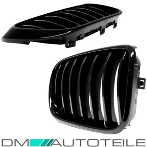 Sport-Performance Kühlergrill für BMW X3 F25 LCI Facelift / X4 F26 in Schwarz Glanz 