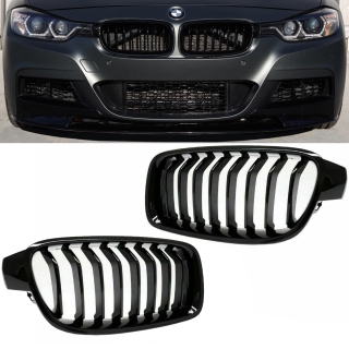 Sport-Performance Kühlergrill für BMW 3er F30 / F31 in Schwarz Glanz