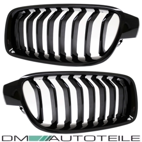 Kühlergrill Grill SET Schwarz Glanz Sport-Performance passend für BMW 3er F30 F31 11-18