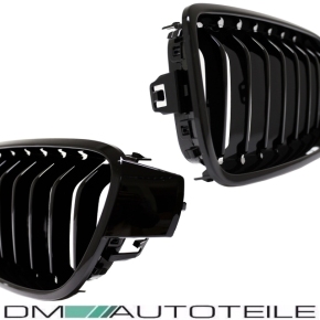 Kühlergrill Grill SET Schwarz Glanz Sport-Performance passend für BMW 3er F30 F31 11-18