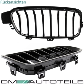 Kühlergrill Grill SET Schwarz Glanz Sport-Performance passend für BMW 3er F30 F31 11-18