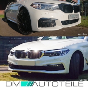 Sport-Performance Kühlergrill für BMW 5er G30 / G31 LCI Vorfacelift in Schwarz Glanz