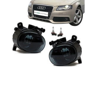 Set Fog Lights Black smoked Clear +H11 Bulbs fits on Audi A5 7T A4 B8 A6 4G Q3 VW Passat CC