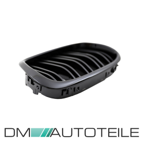 Doppelsteg-Kühlergrill für BMW 5er E39 in Schwarz Glanz 