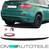 Black gloss Rear Roof Boot Lip Spoiler fits on BMW X6 E71 up