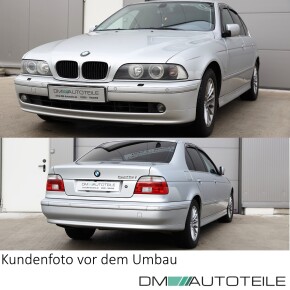Frontstoßstange / Frontschürze vorne und Heckstoßstange / Heckschürze hinten für BMW E39 nicht M-Paket mit SRA / PDC mit ABE